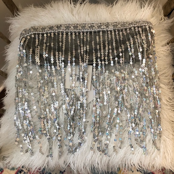 NWT Drip Sequin Bandeau Bralette - Picture 4 of 10